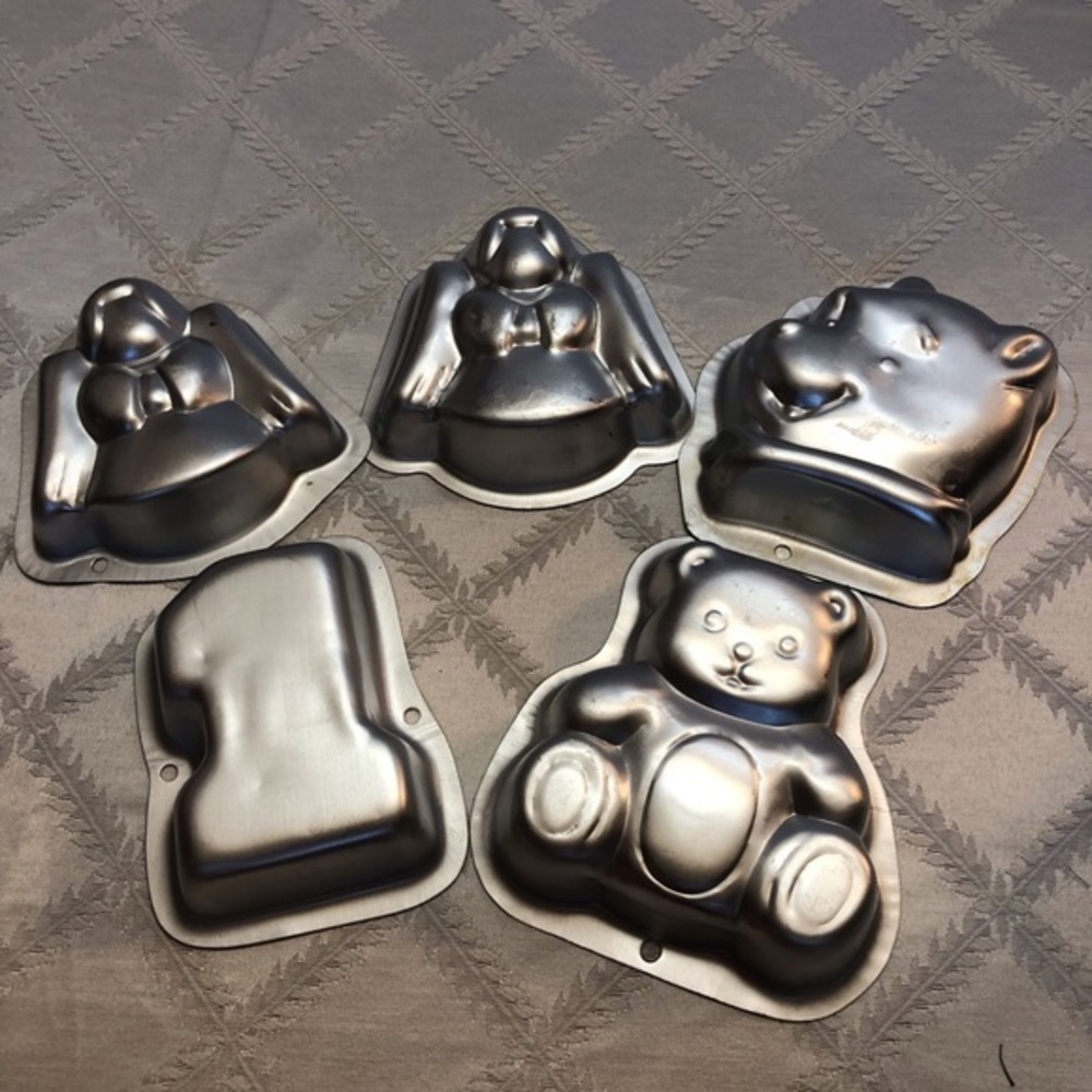 Vintage Personal Cake Pans from Wilton Lot of 5 Pans